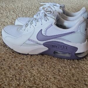 Nike Women's Air Max White and Purple Sneakers